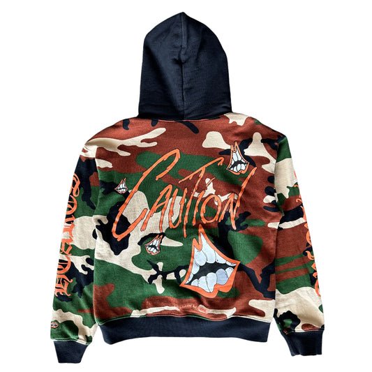 Chrome Hearts x Matty Boy “Caution” Camo Hoodie