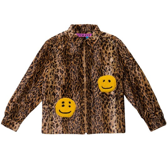 CPFM Double Smiley Leopard Work Shirt